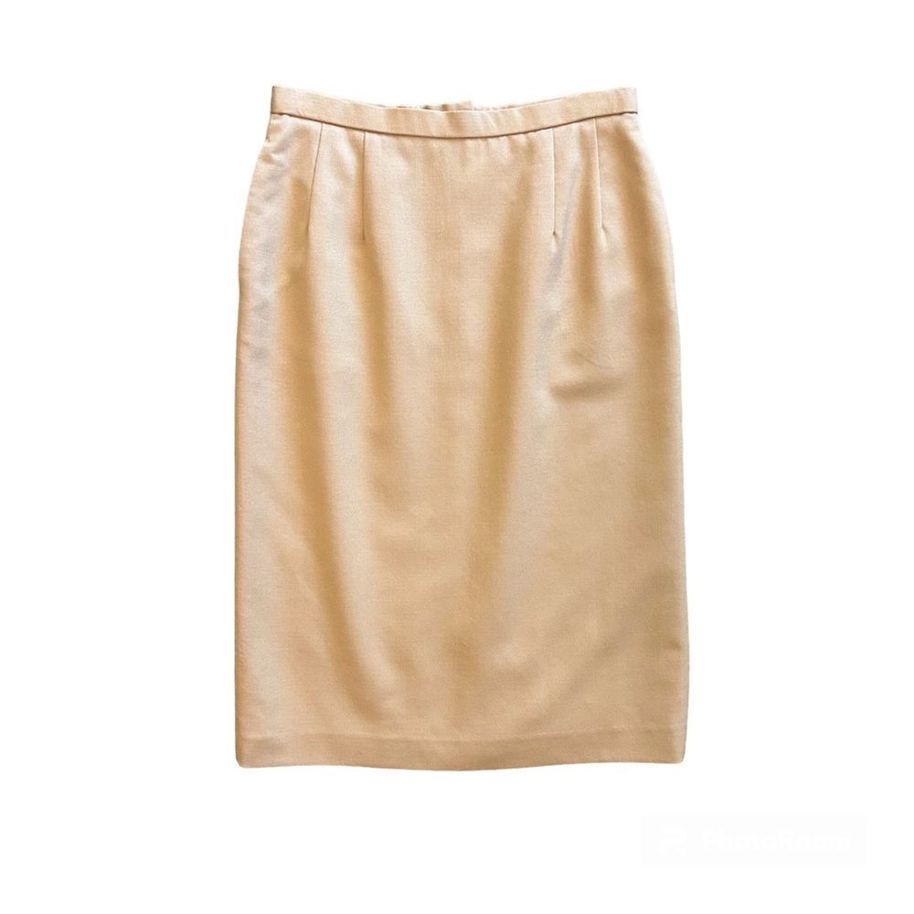 Pendleton 100% wool camel tan colored skirt size 6